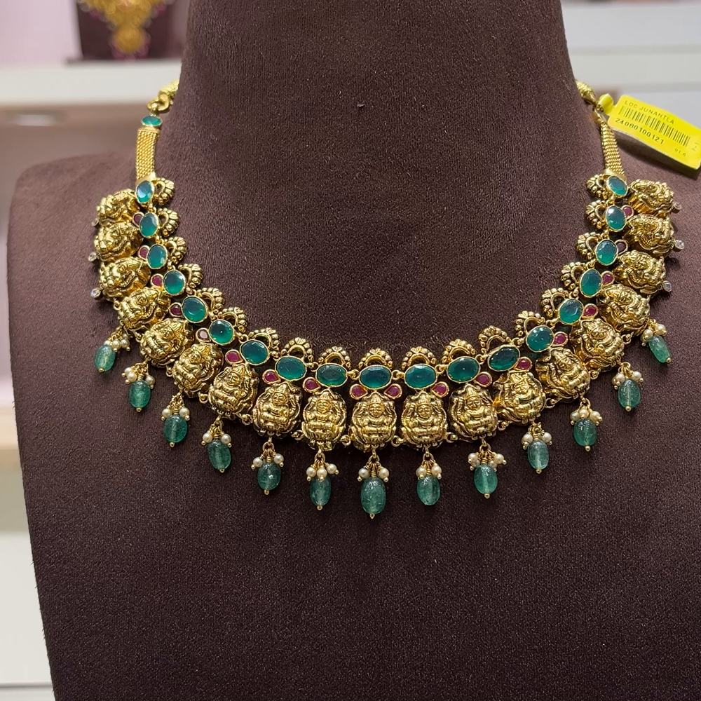 SwarnaKanchi 21.968gms NECKLACE 22K Yellow Gold