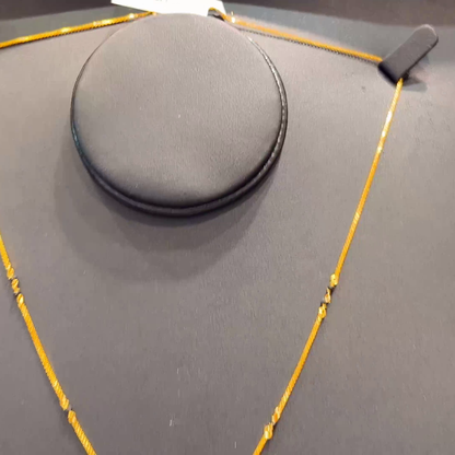 SOUTH INDIA 3.647gms SHORT BLACK BEADS 22K Yellow Gold