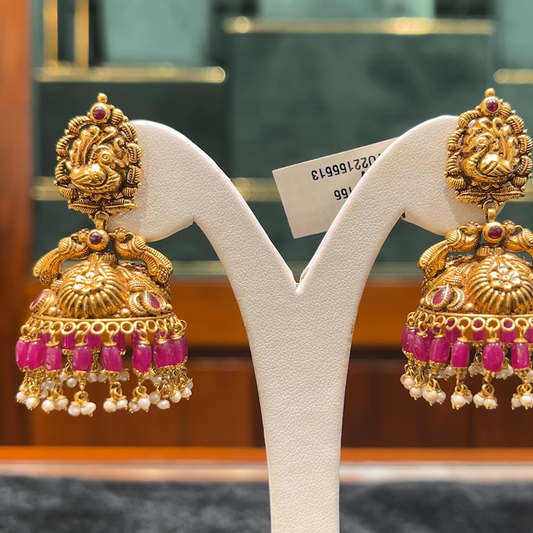 Chennai Shopping Mall 17.155gms EARRINGS 22K Antique