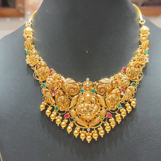 MUKUNDA JEWELLERS 30.565gms NECKLACE 22K Antique