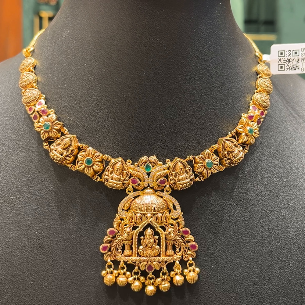 Chennai Shopping Mall 26.31gms NECKLACE 22K Nakshi