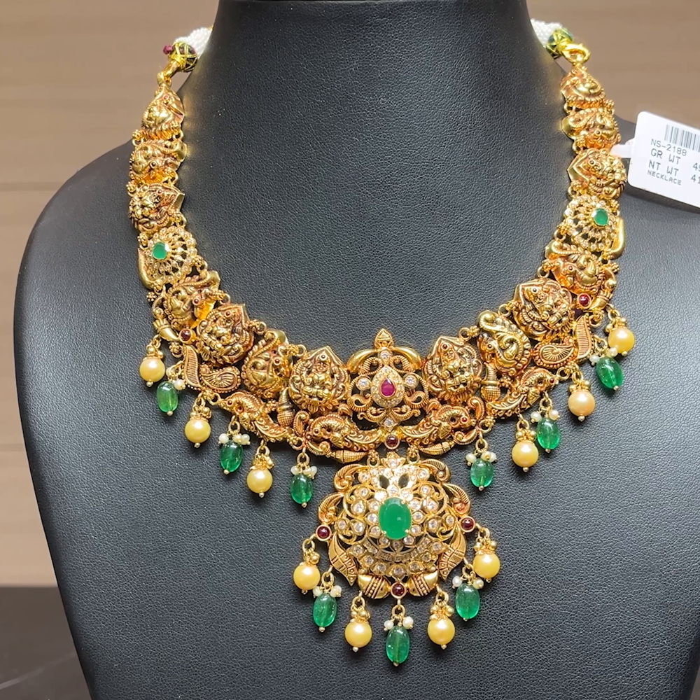 Chennai Shopping Mall 41.7gms NECKLACE 22K Antique