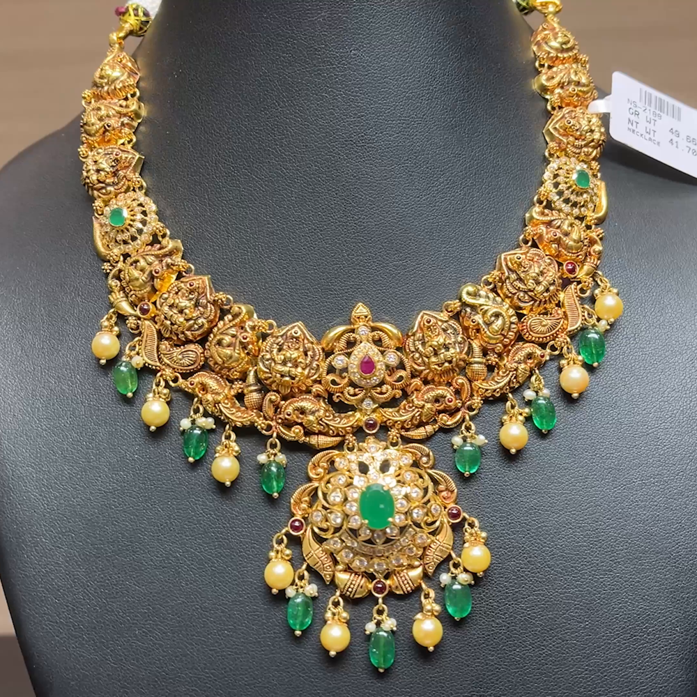 Chennai Shopping Mall 41.7gms NECKLACE 22K Antique