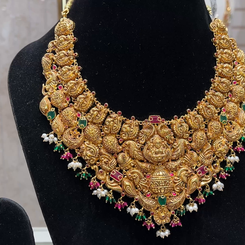 SOUTH INDIA 63.628gms NECKLACE 22K Yellow Gold