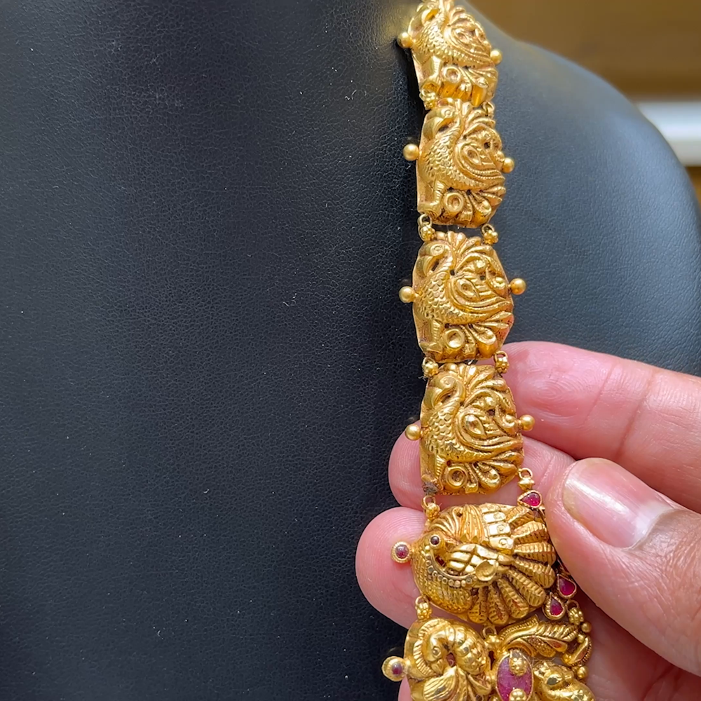 MUKUNDA JEWELLERS 74.887gms HARAMS 22K Yellow Gold