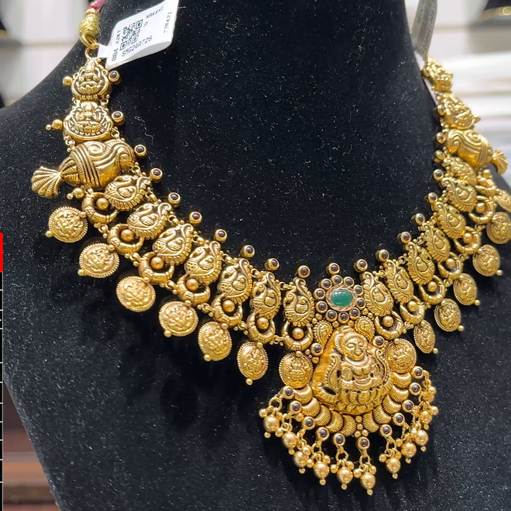 SOUTH INDIA 32.163gms NECKLACE 22K Yellow Gold