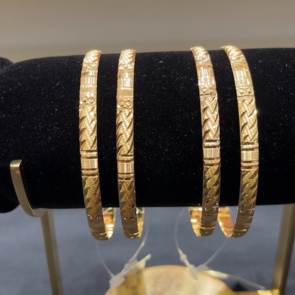 Anu Jewellers 24.731gms BANGLES 22K Yellow Gold