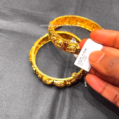 Anu Jewellers 18.253gms BANGLES 22K Yellow Gold