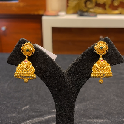 RS BROTHERS 13.03gms EARRINGS 22K Yellow Gold