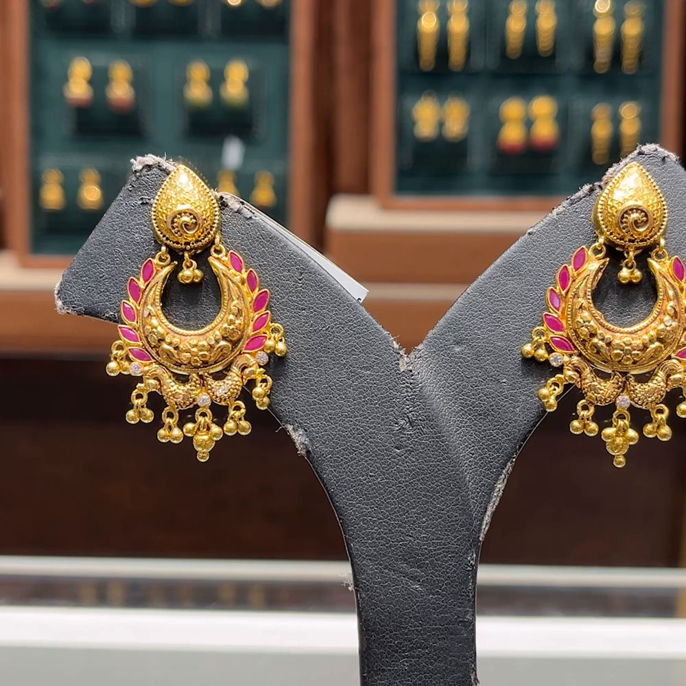 CMR 10.135gms EARRINGS 22K Yellow Gold