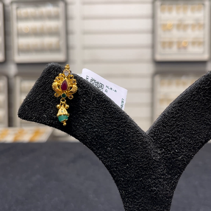 SOUTH INDIA 2.966gms EARRINGS 22K Yellow Gold