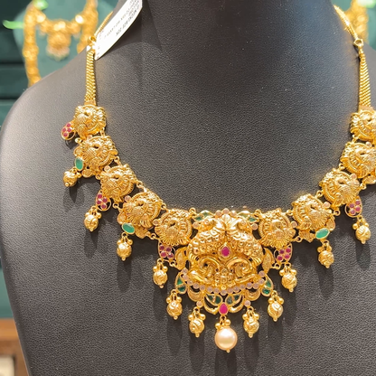 Chennai Shopping Mall 21.84gms NECKLACE 22K Antique