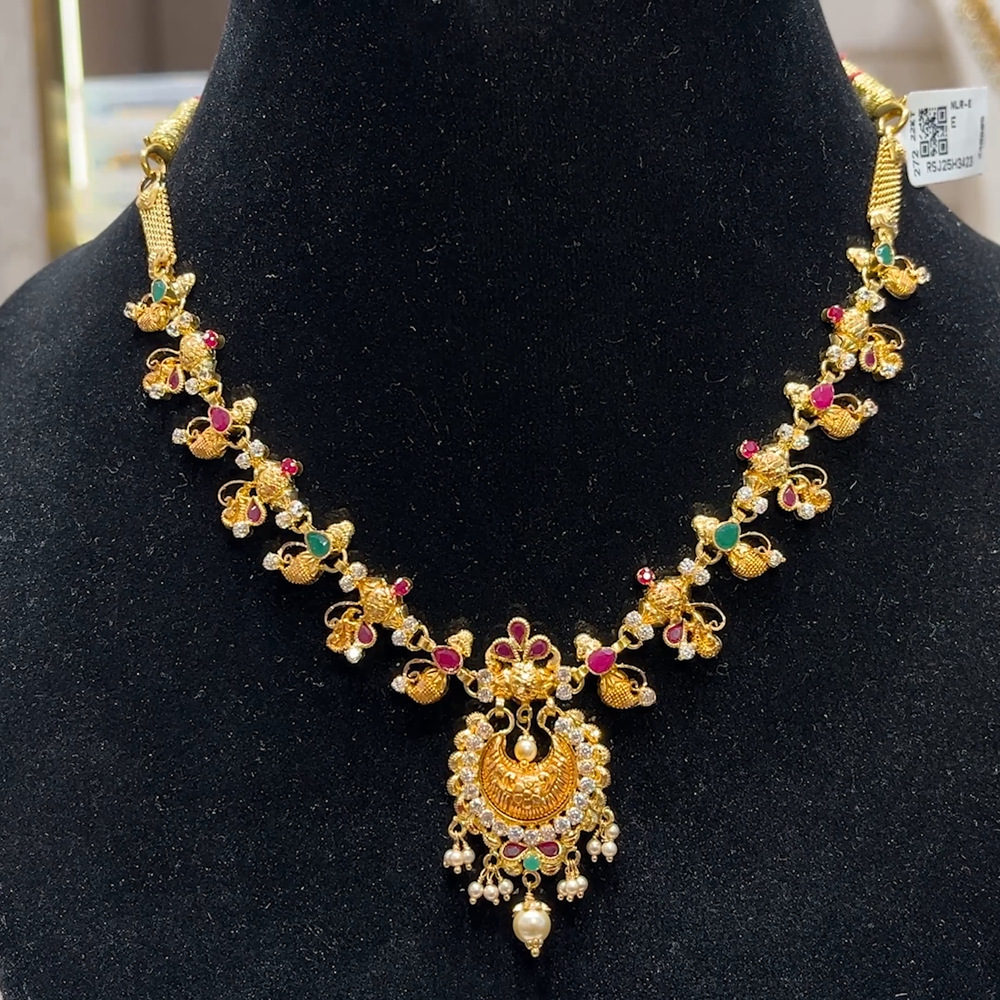 SOUTH INDIA 17.86gms NECKLACE 22K Yellow Gold