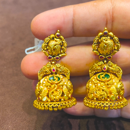 SRI RAM 17.874gms EARRINGS 22K Yellow Gold