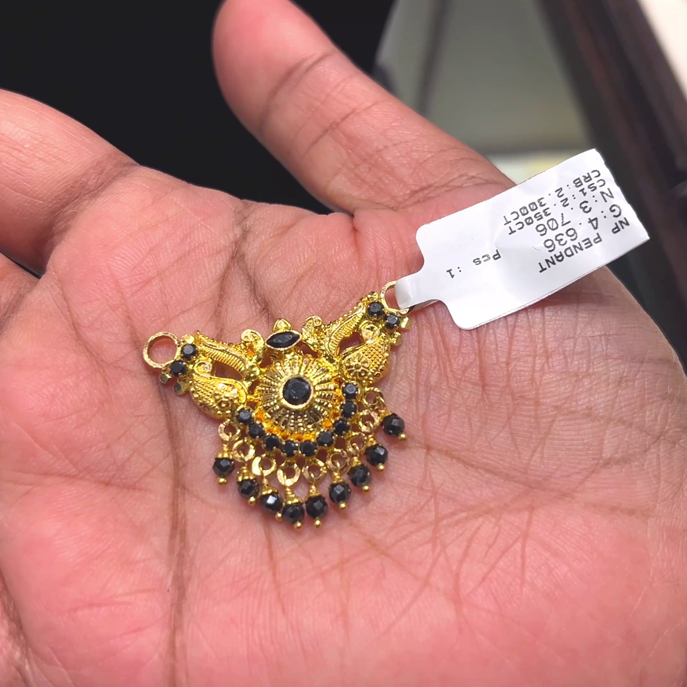 SOUTH INDIA 3.706gms Pendent 22K Yellow Gold