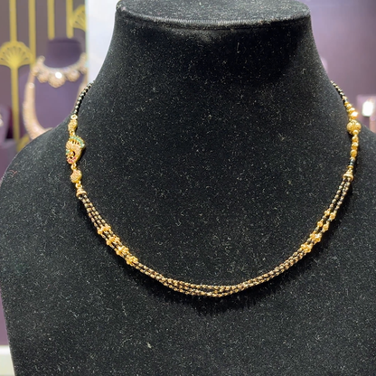 CMR 8.938gms SHORT BLACK BEADS 22K Yellow Gold