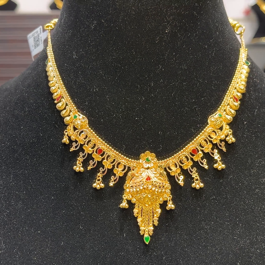 SOUTH INDIA 18.102gms NECKLACE 22K Yellow Gold