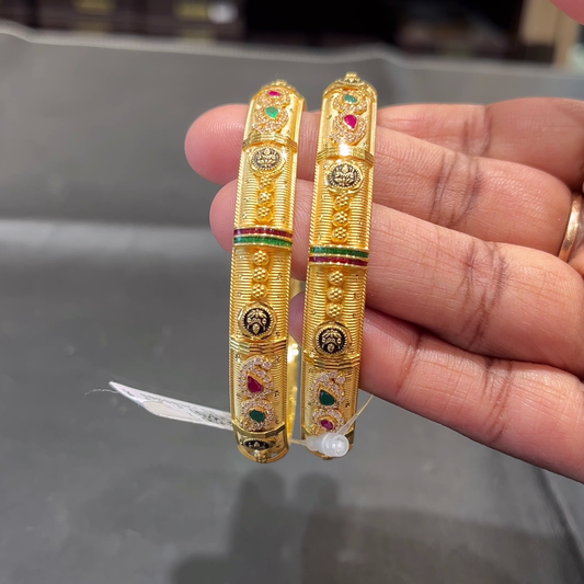 SOUTH INDIA 35.006gms BANGLES 22K Yellow Gold