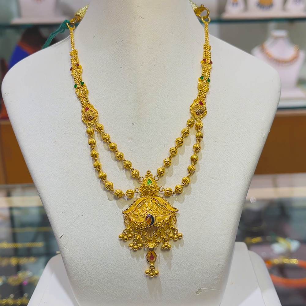 Anu Jewellers 12.482gms NECKLACE 22K Yellow Gold