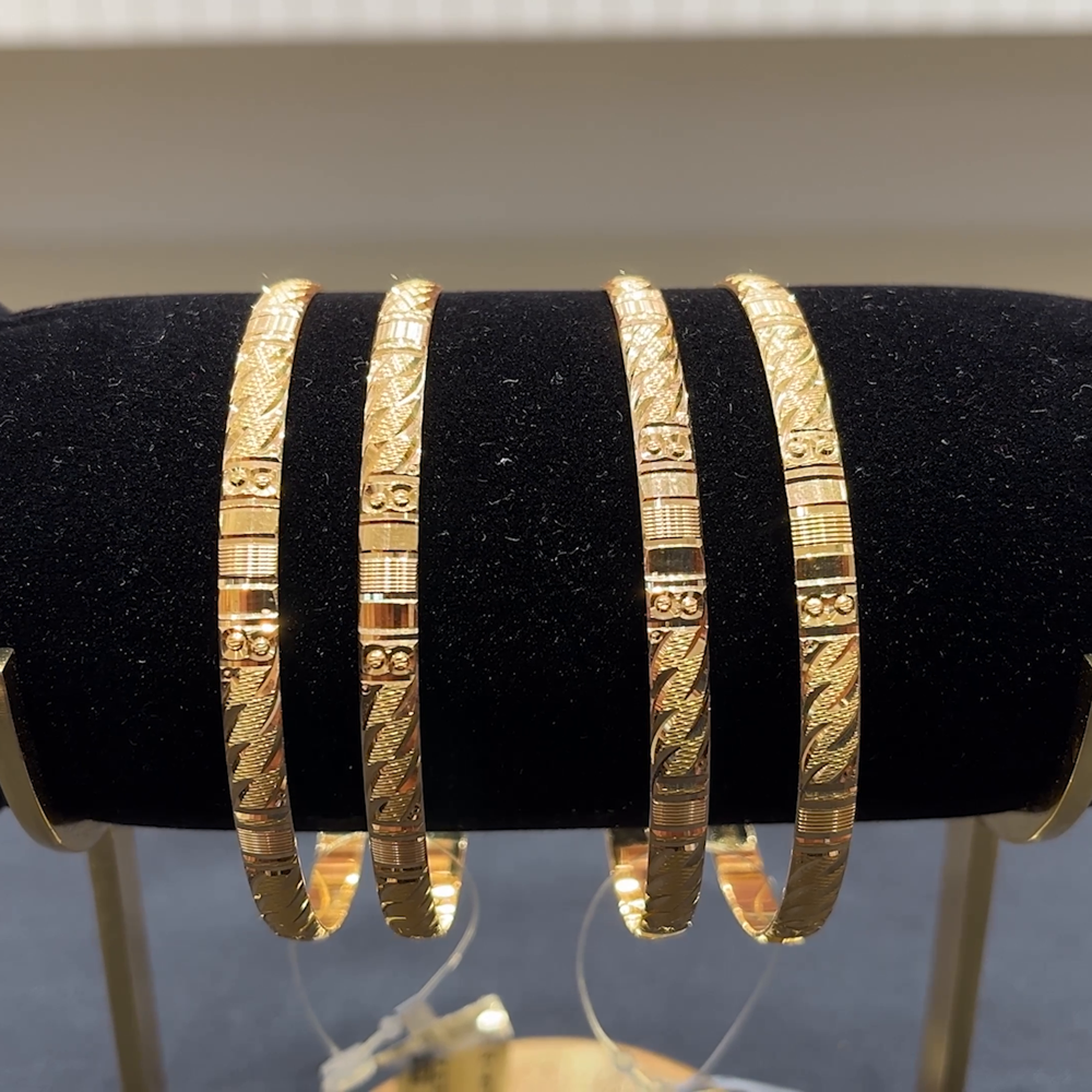 Anu Jewellers 24.731gms BANGLES 22K Yellow Gold