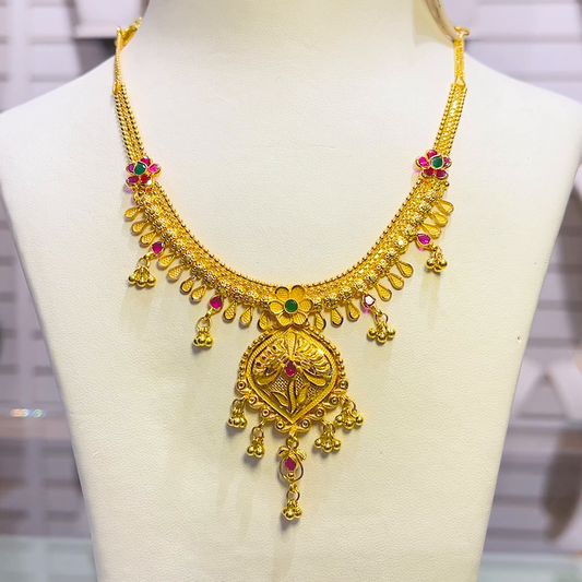 SOUTH INDIA 17.63gms NECKLACE 22K Yellow Gold