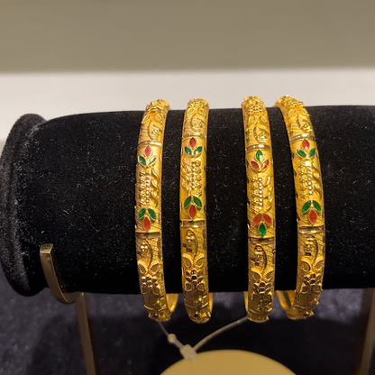 CMR 43.486gms BANGLES 22K Yellow Gold