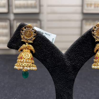 SOUTH INDIA 13.943gms EARRINGS 22K Yellow Gold