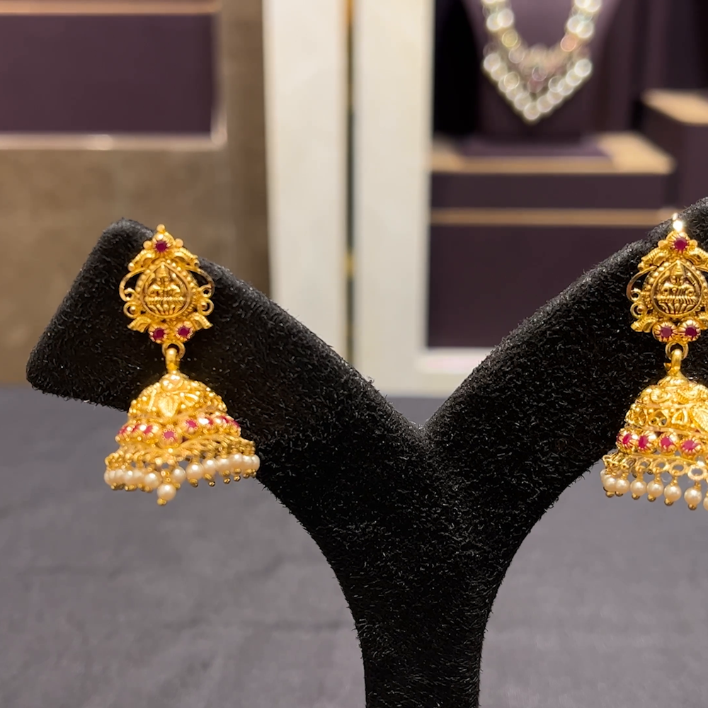 CMR 9.768gms EARRINGS 22K Yellow Gold