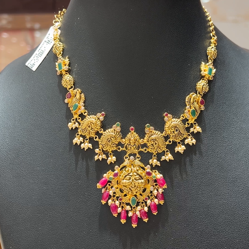 MUKUNDA JEWELLERS 17.634gms NECKLACE 22K Nakshi