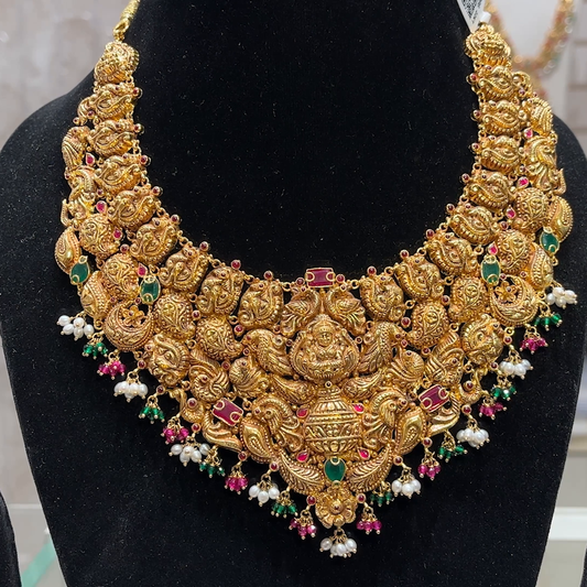 SOUTH INDIA 63.628gms NECKLACE 22K Yellow Gold