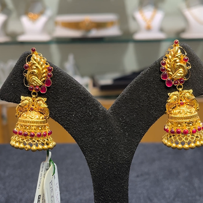 Anu Jewellers 14.095gms EARRINGS 22K Yellow Gold