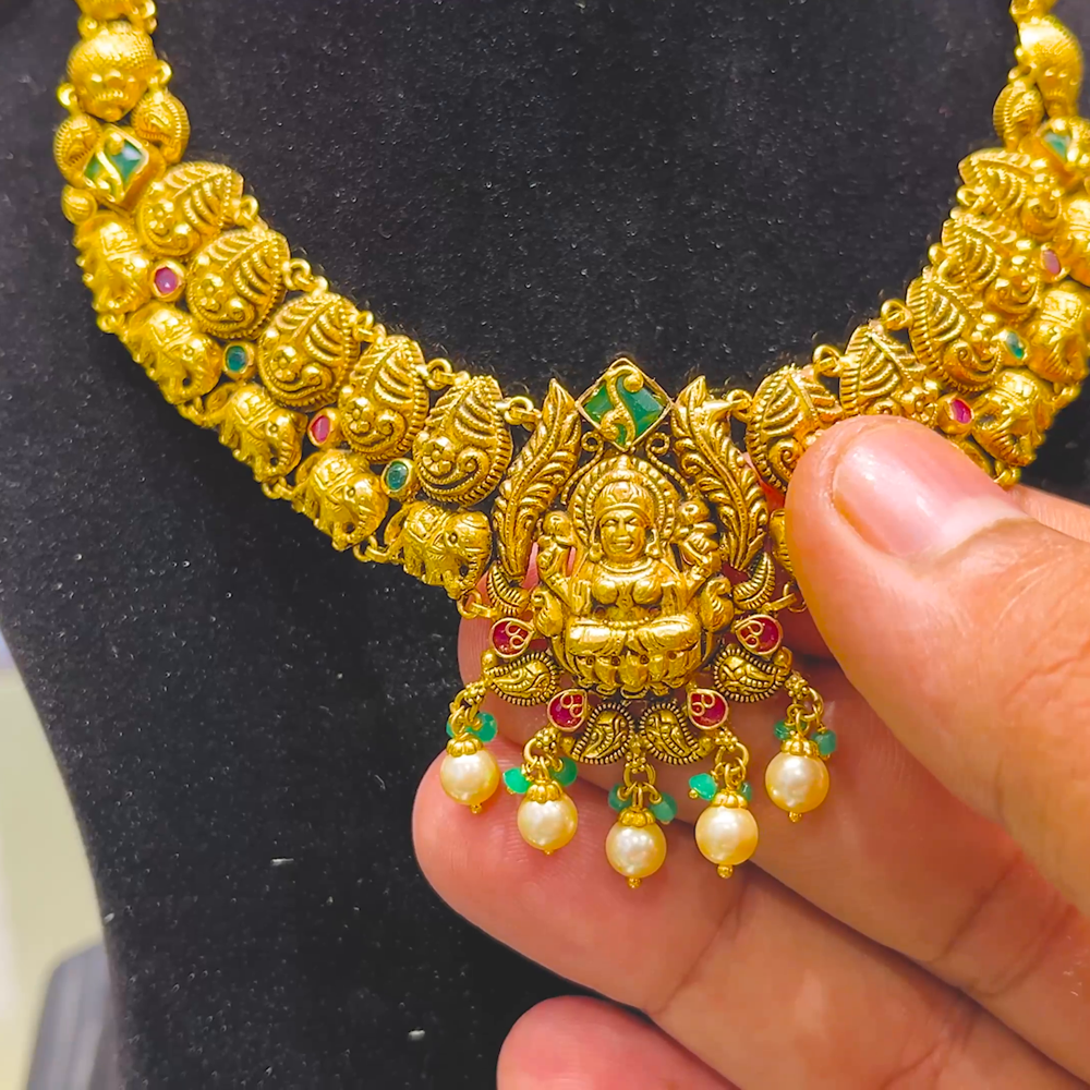 SOUTH INDIA 22.466gms NECKLACE 22K Yellow Gold