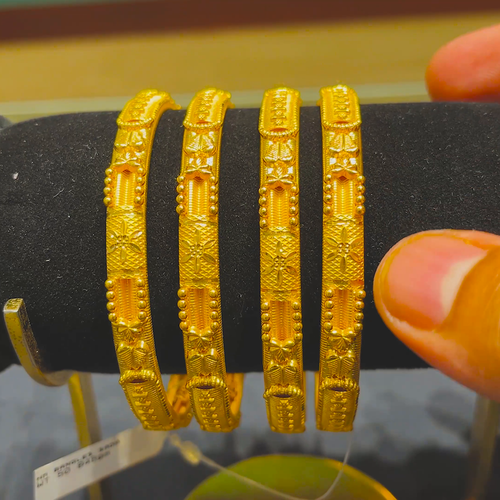 CMR 50.845gms BANGLES 22K Yellow Gold