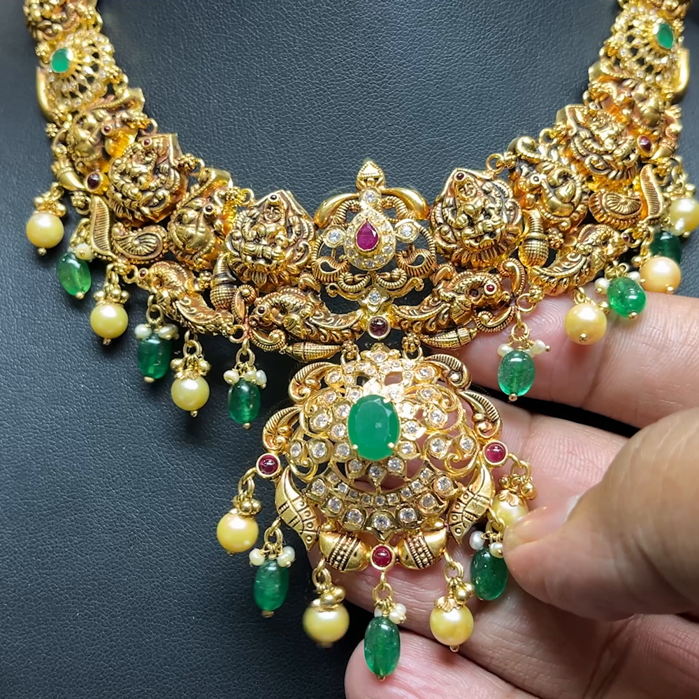 Chennai Shopping Mall 41.7gms NECKLACE 22K Antique