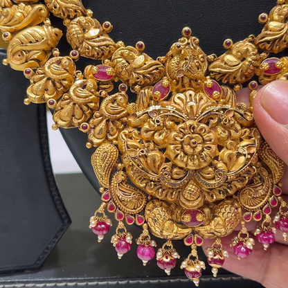 MUKUNDA JEWELLERS 74.887gms HARAMS 22K Yellow Gold