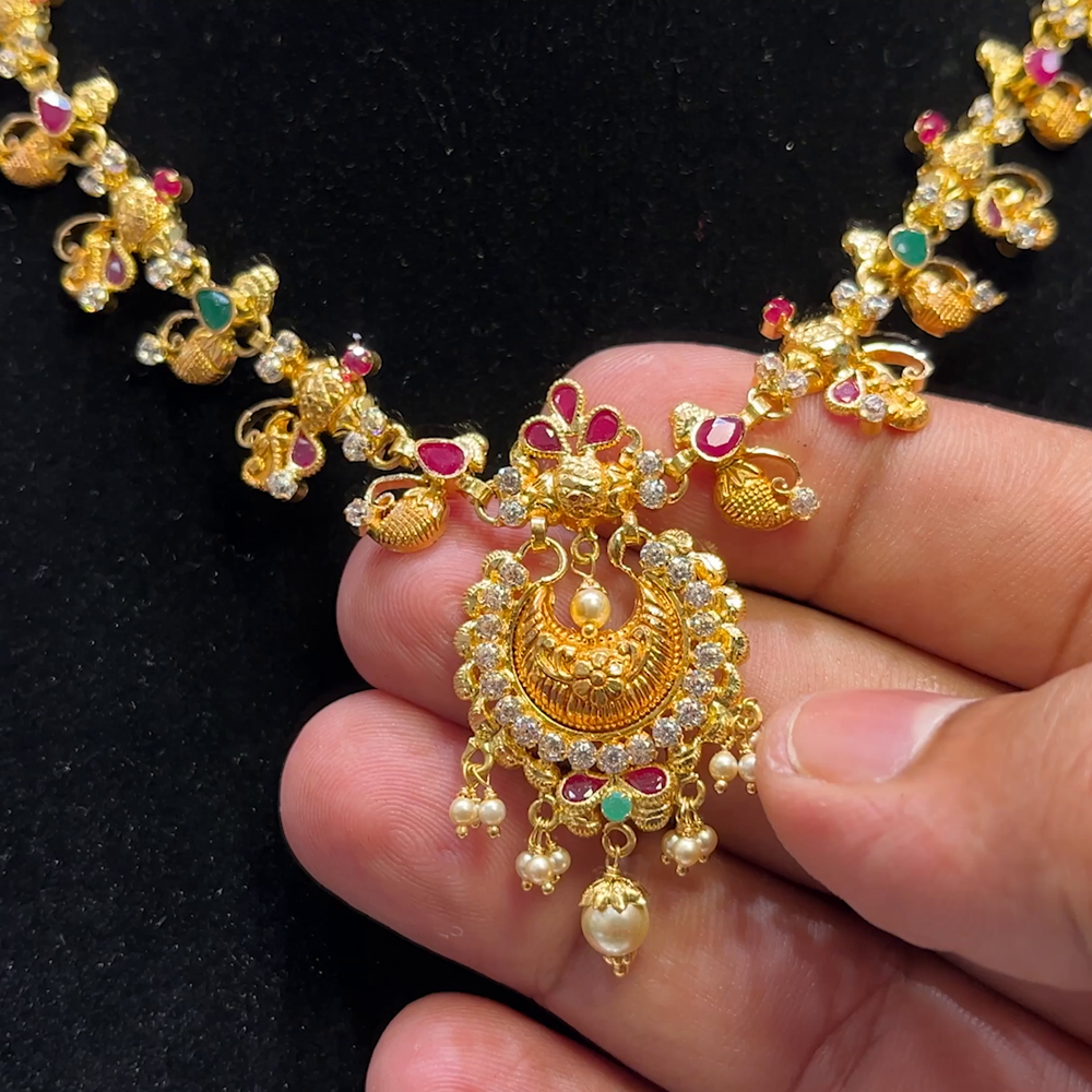 SOUTH INDIA 17.86gms NECKLACE 22K Yellow Gold