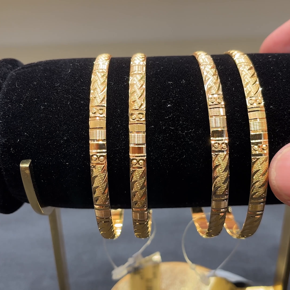 Anu Jewellers 24.731gms BANGLES 22K Yellow Gold