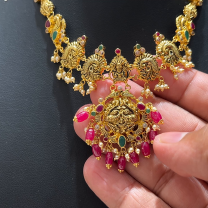 MUKUNDA JEWELLERS 17.634gms NECKLACE 22K Nakshi