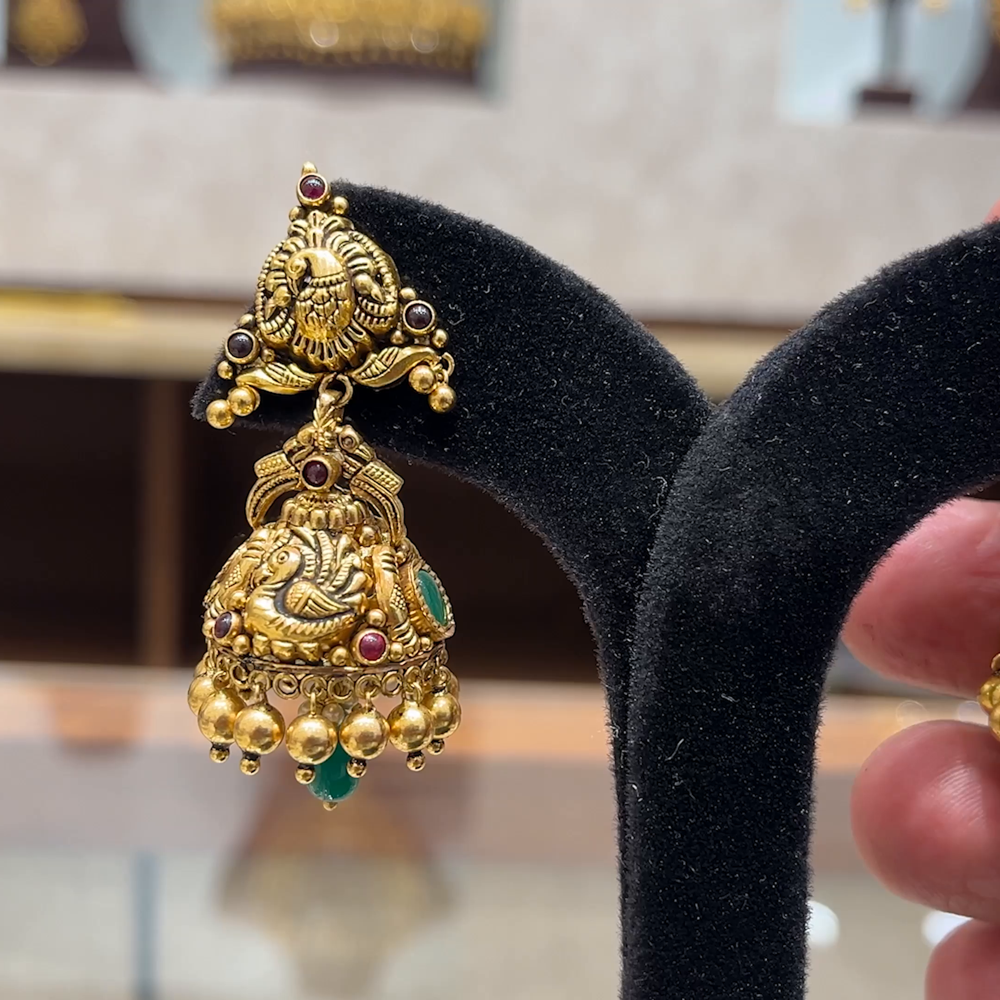 Chennai Shopping Mall 20.578gms EARRINGS 22K Yellow Gold