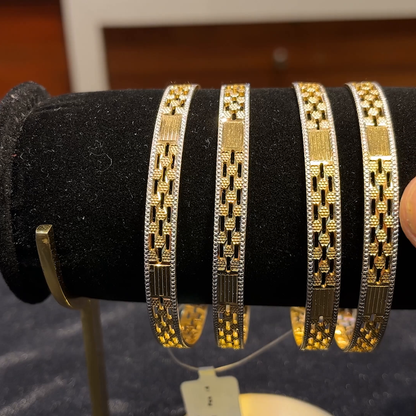 RS BROTHERS 61.258gms BANGLES 22K Yellow Gold