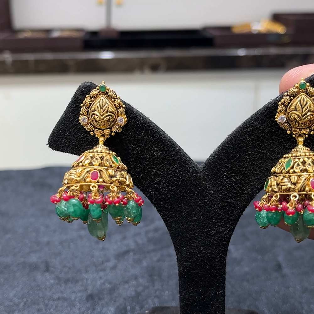 MUKUNDA JEWELLERS 20.06gms EARRINGS 22K Yellow Gold