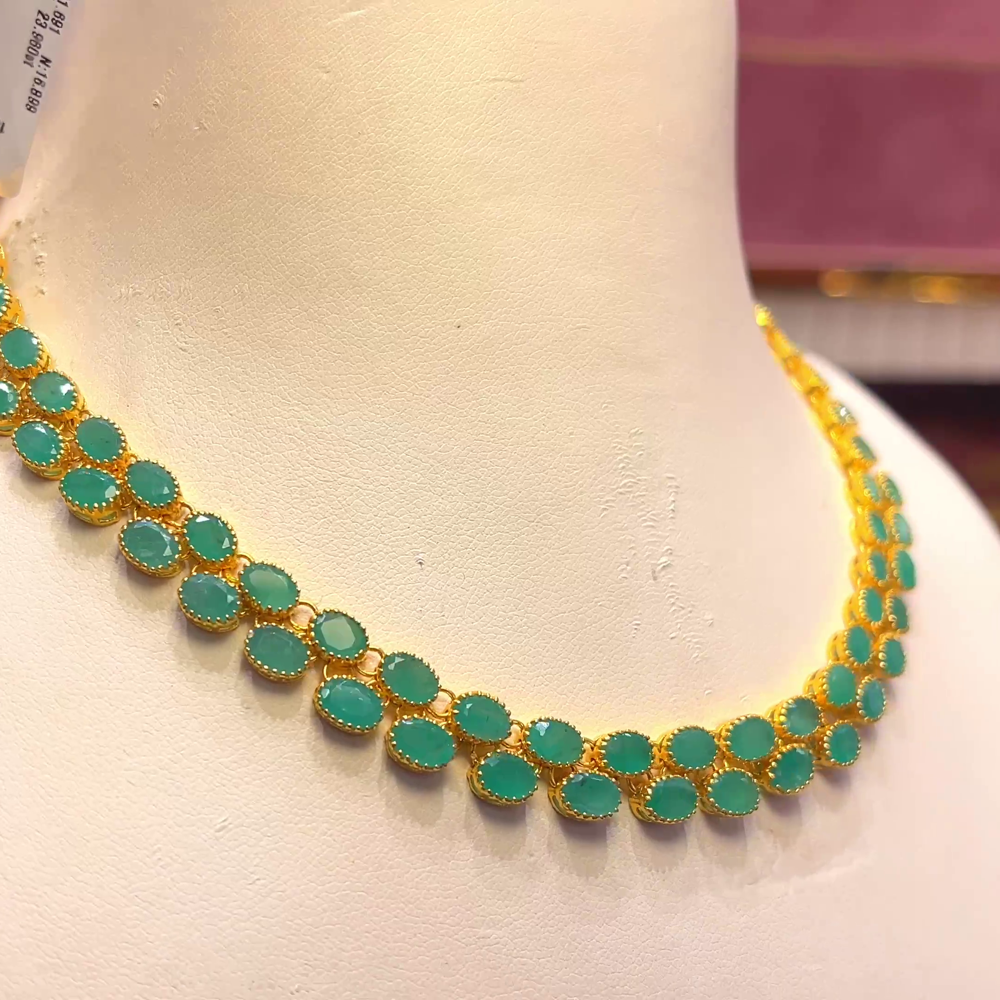 Anu Jewellers 16.899gms NECKLACE 22K Yellow Gold