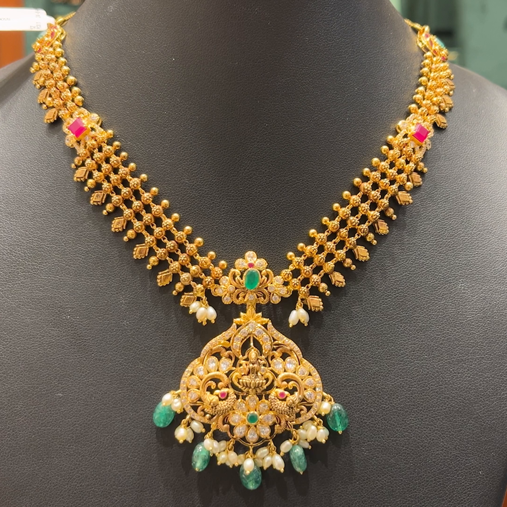 Chennai Shopping Mall 36.06gms NECKLACE 22K Antique