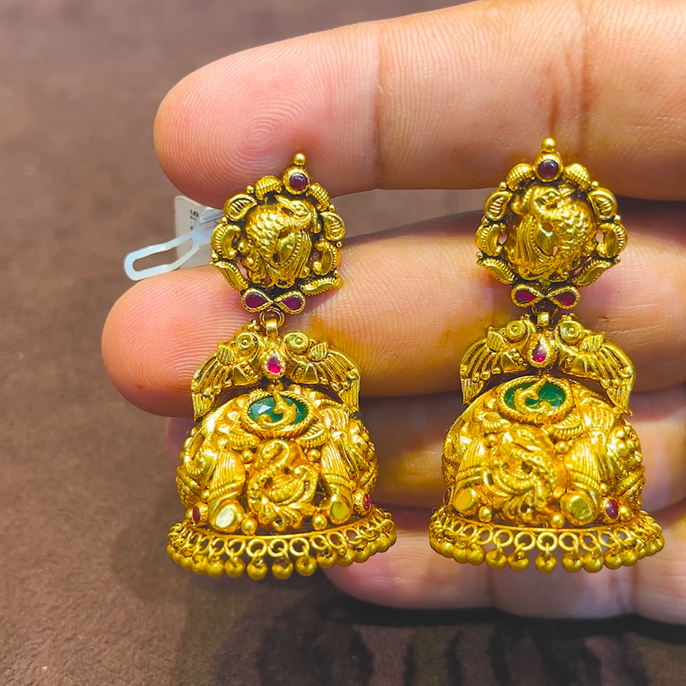 SRI RAM 17.874gms EARRINGS 22K Yellow Gold