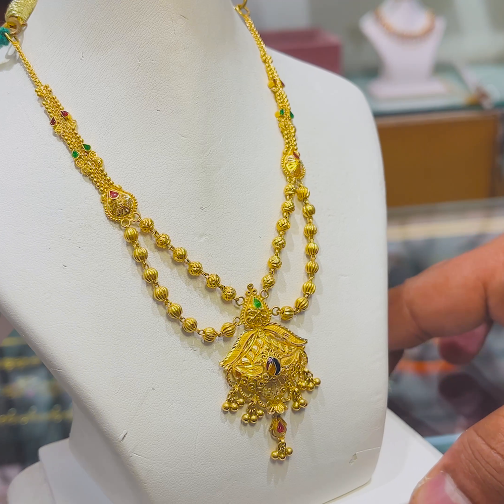 Anu Jewellers 12.482gms NECKLACE 22K Yellow Gold