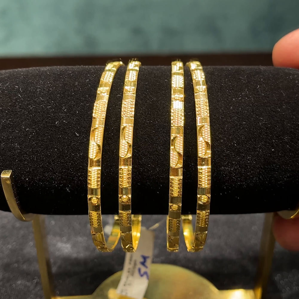 CMR 51.859gms BANGLES 22K Yellow Gold