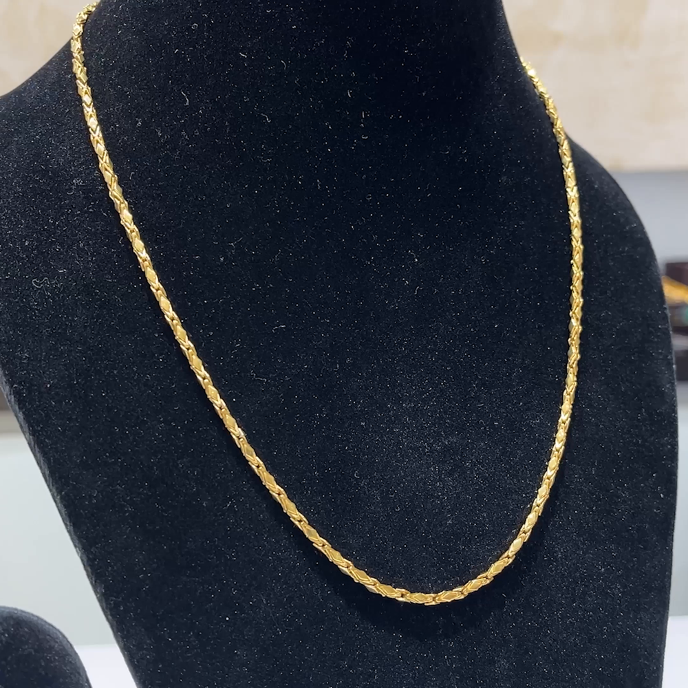 MUKUNDA JEWELLERS 18.35gms CHAINS 22K Yellow Gold