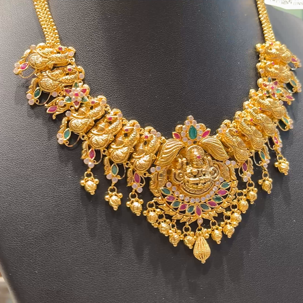 Chennai Shopping Mall 30.64gms NECKLACE 22K Antique