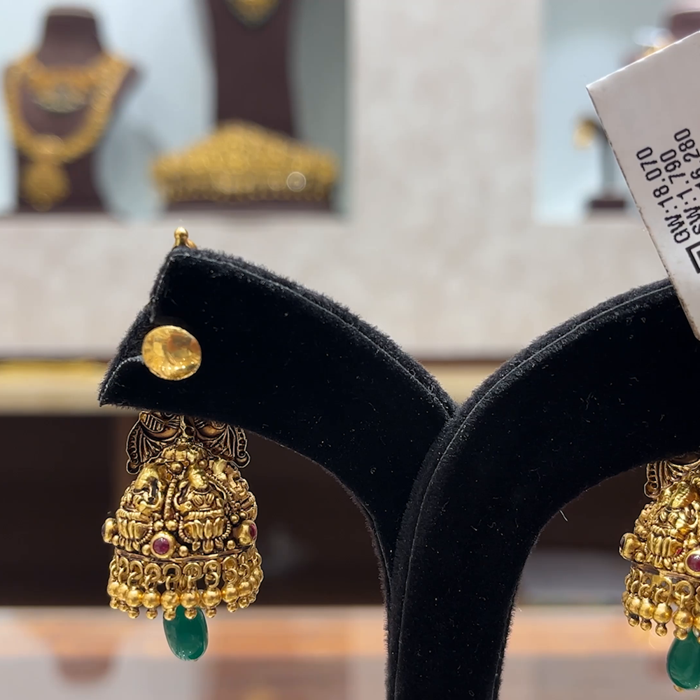 Chennai Shopping Mall 16.28gms EARRINGS 22K Yellow Gold