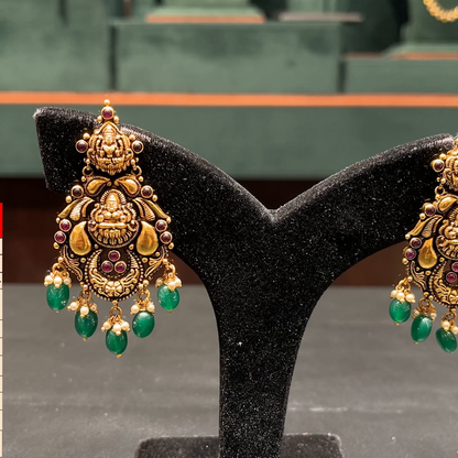 CMR 13.115gms EARRINGS 22K Nakshi